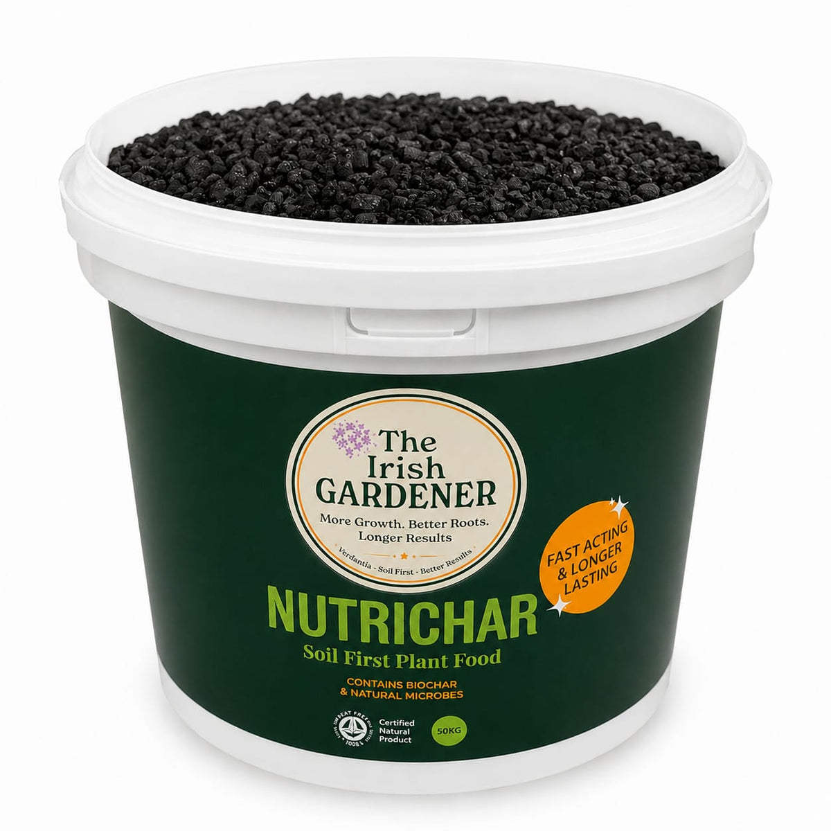 The Irish gardeners Nutrichar ,Organic Biochar Plant Food (10KG) – Certified Organic Soil Conditioner Made in Ireland| Sprout